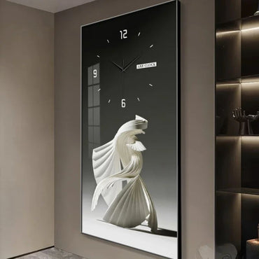 Modern Minimalist Entrance Decoration Painting Hanging Clock Corridor Corridor Living Room Wall Hanging Clock