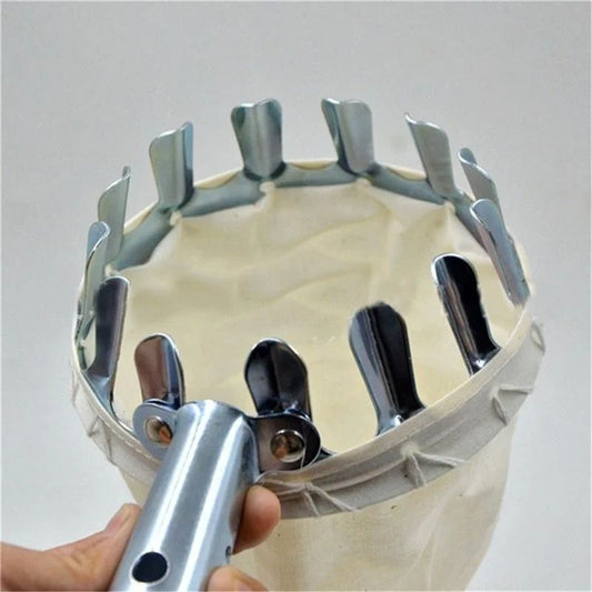 Farm Fruit Picker Garden Orchard Peach Apple Tall Tree Picker Metal Picker Collection Bag Autumn Harvest Convenience Tool