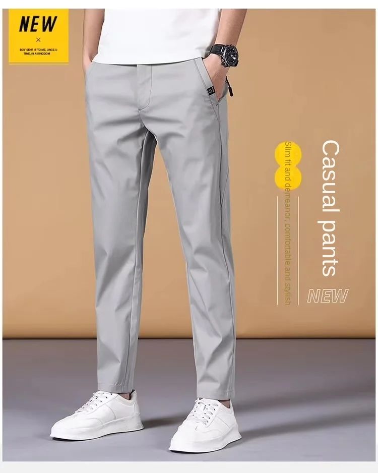 Fashion Men's Pants Summer Suit Pants Casual Korean Men's Pants Joggers Men Streetwear Casual Sports