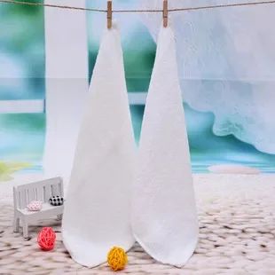 Good Quality White Cheap Face Towel Small Hand Towels Kitchen Towel Hotel Restaurant Kindergarten Towel