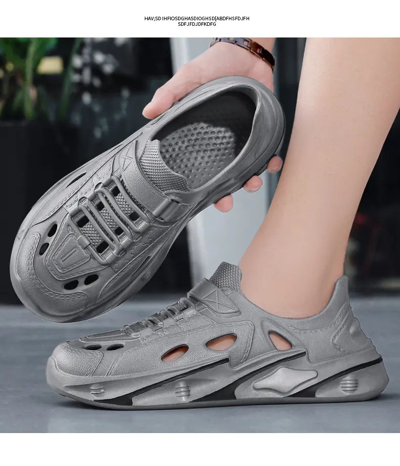 Summer Men's Outdoor Sandals Slippers Beach Comfortable Thick Soft Clogs Men Women Beach Sandals Male Casual Water Garden Shoes