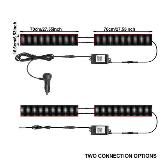 APP Remote Control Truck Car Devil Eye LED Pixel Panel Light Multi-Functional Decorative Lights For Board Windshield 12V 24V