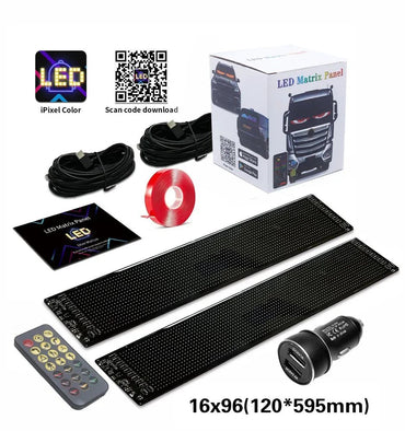 Programmable led sign LED Matrix Pixel Panel Display Screen Flexible RGB Car Scrolling Text Animation Shop Reminder Light