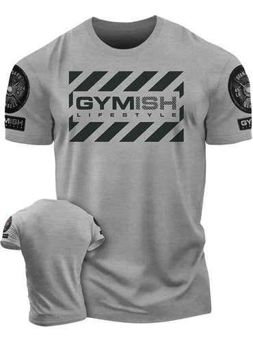 3D Printed Workout Men's T-Shirt  For Comprehensive Exercise Funny Gym T-Shirt Men's Short Sleeves Muscle Man Tough Guy T-Shirt