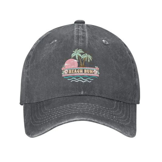 Vintage Beach Baseball Cap Hat Dad Hats Vintage Cotton Washed Baseball Caps for Women Man