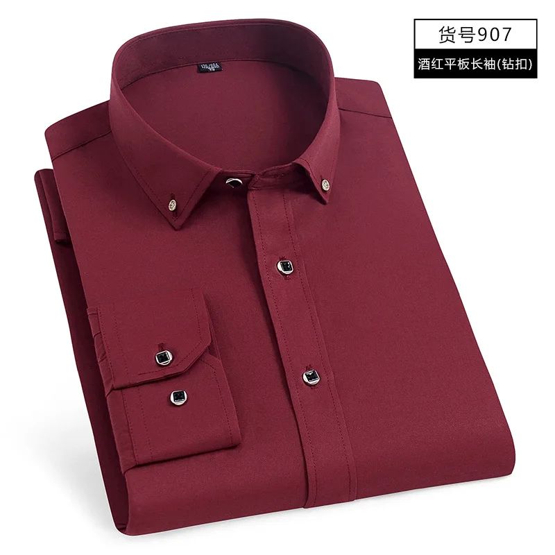 New Men's White Shirt Korean High End Version Free Shipping Popular Clothes Short Sleeve Long Sleeve Casual Suit Bottom Shirts