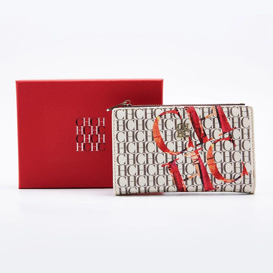 Printed Women's Long Wallet Luxury Brand Retro Classic PVC Material 2025 New Fashionable Simple Card Bag