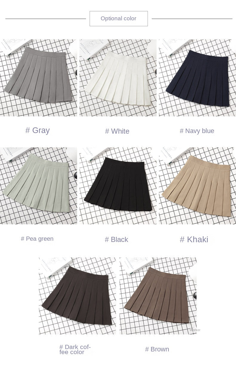 Brown Skirt Ladies 2022 Summer Clothes Women's High Waist Harajuku Korean Style