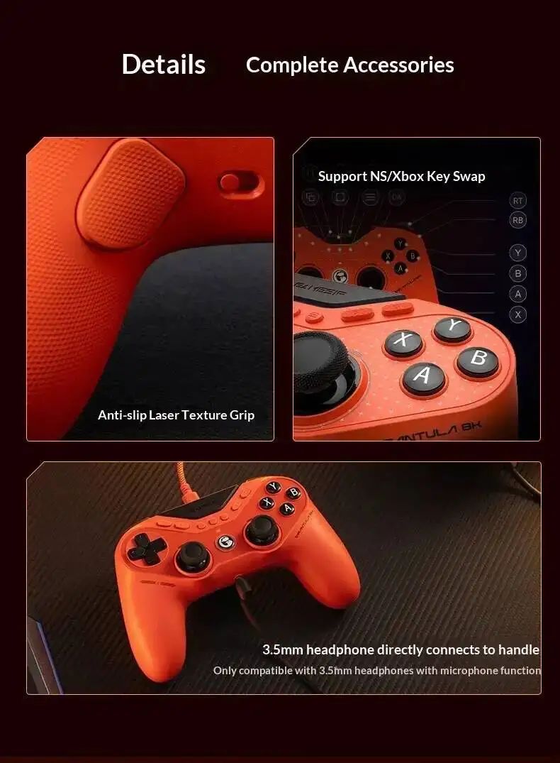 NEW Tarantula 8K Wired Esports Controller Gen-2 TMR Sticks 8000Hz Polling 0.5ms for PC Steam Switch Android iOS