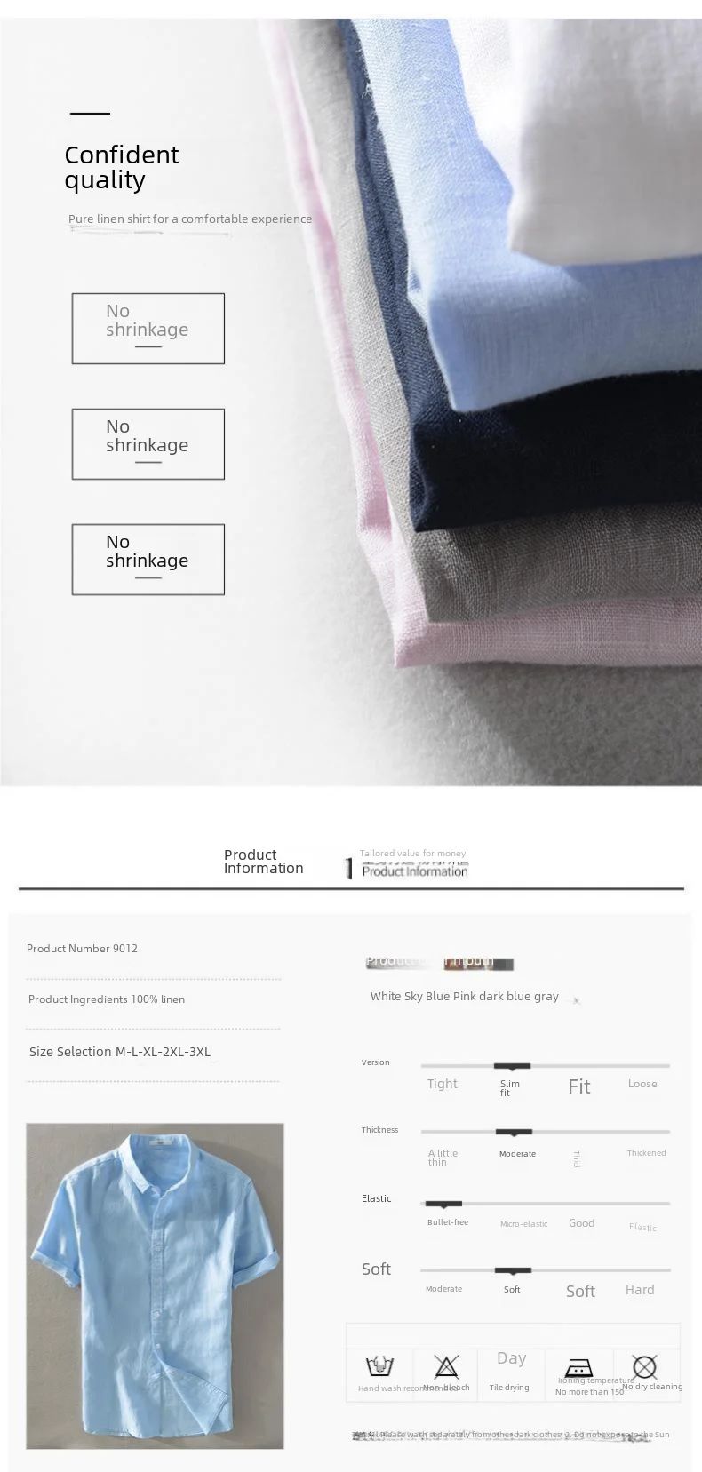 Short Sleeve Linen Shirt Men Simple Casual Retro Loose Style Youth Thin Basic Half Sleeve Cotton Linen Clothing
