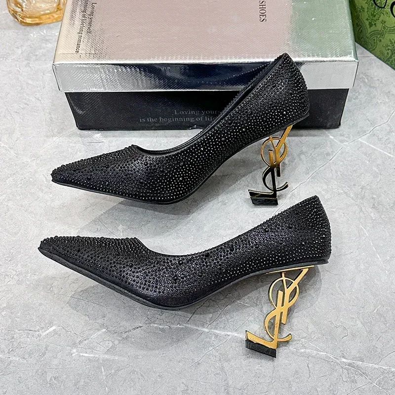 Summer High Heels Luxury Shoes for Women Pumps Elegant Pointed Toe Slingbacks High Heels Spring Fashion Zapatos De Mujer