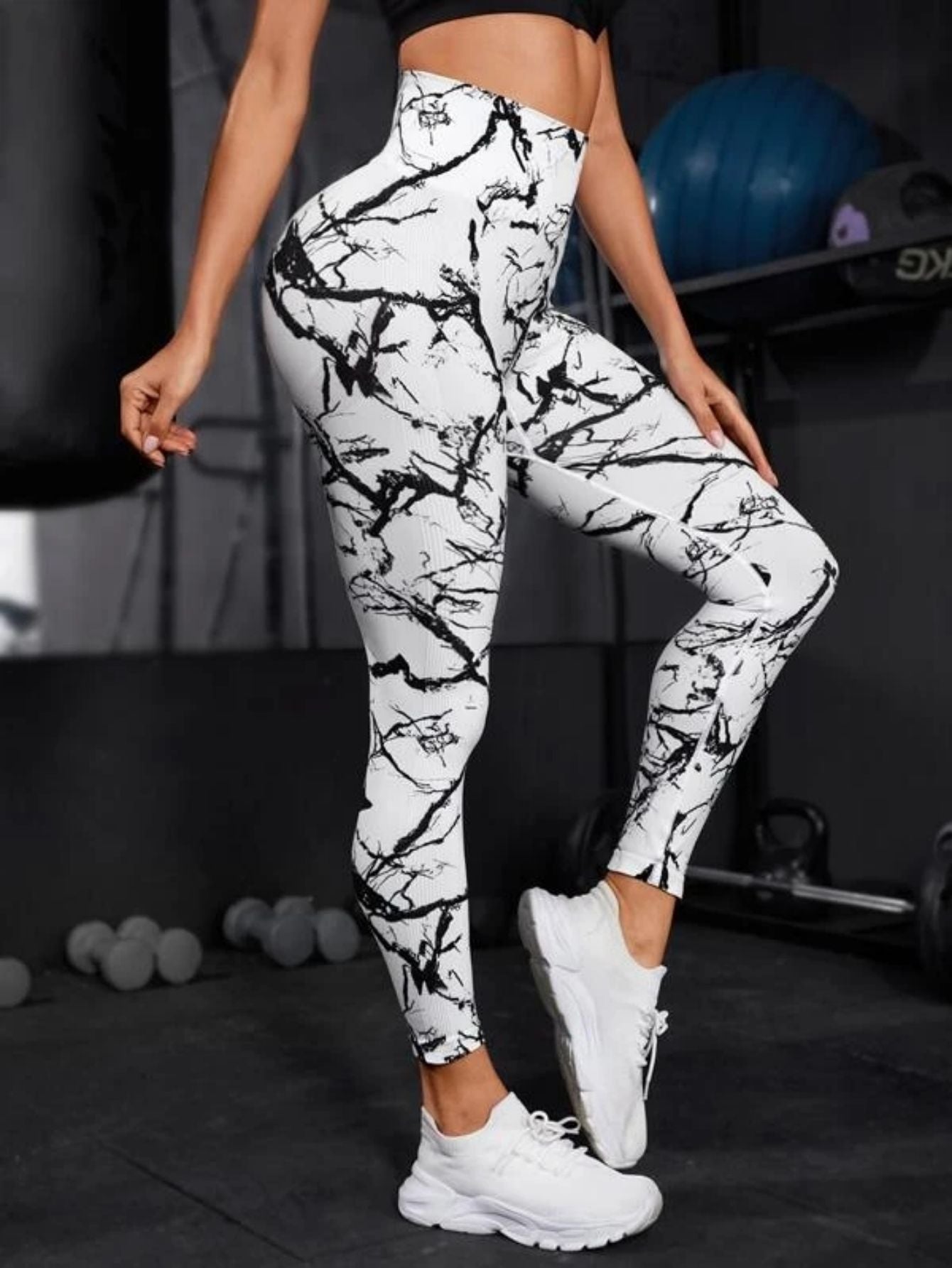 Seamless High Waist Leggings Women Tie Dye Leggings Fitness Sports Running Yoga
