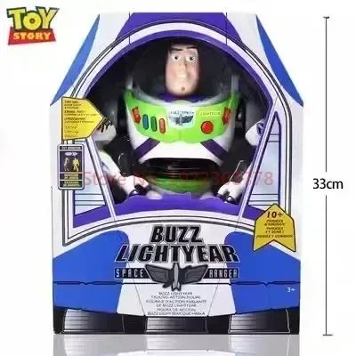 Brinquedo Genuíno Disney Toy Story Buzz Lightyear Space Ranger Modelo de Som Coleção de Mesa Boneco de Ação Buzz Lightyear Modelo de Brinquedo Presentes