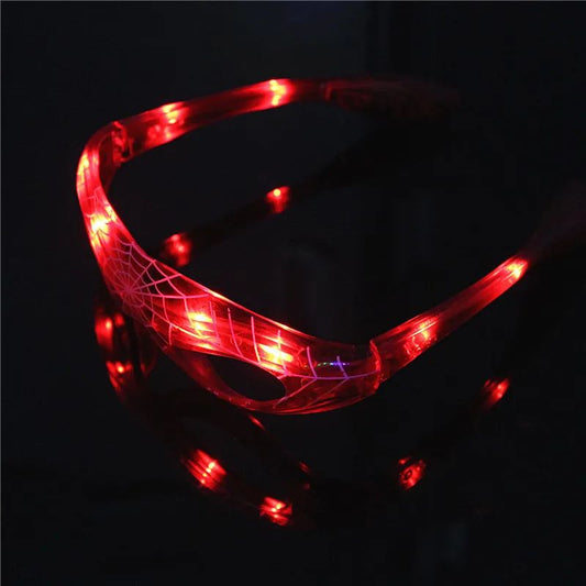 Óculos Brilhantes Homem-Aranha Disney Marvel Anime LED Pisca Pisca Óculos De Sol Desenho Animado Presentes De Meninos Para Festa Infantil