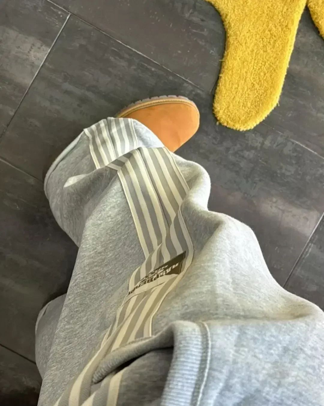 2025 Korea's new simple striped loose casual pants, loose and stylish Y2K style oversized pants mid-tight pants pants hot sale