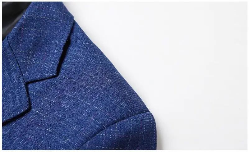 Men Plaid Blazers Jackets Formal Wear Suits Coats New Spring Autumn Male Business Casual Slim Fit Blazers Coats Men's Clothing 4
