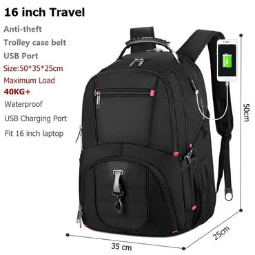 2025 Swiss-Multifunctional bags Durable 17 Inch Laptop Backpack, Travel Bag,College Bookbag,USB Charging Port,Water Resistant