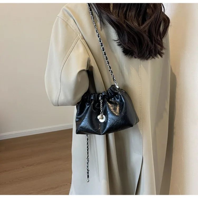 Y2K Millennium Bag Women 2025 New High Sense Shoulder Bags Summer Chain Bag Fashion Bucket Bag Messenger Bags Purses Handbags