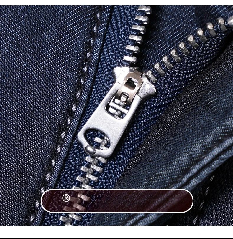 Men's Fleece Straight Leg Jeans Winter Thick Warm Business Casual Velvet Pants Elastic Loose Trousers Outdoorwear