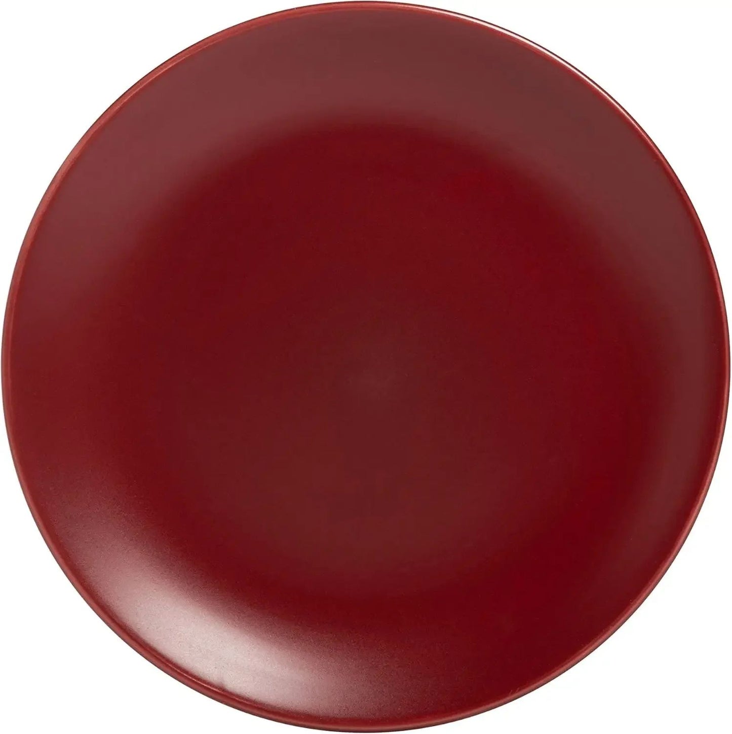 10 Wazee Matte Coupe Dinnerware Set, 16 pc, Red