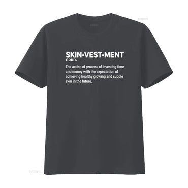 Skinvestment Skincare Definition Esthetician T Shirt vintage Washed homme graphic streetwear Soft Casual Comfortable