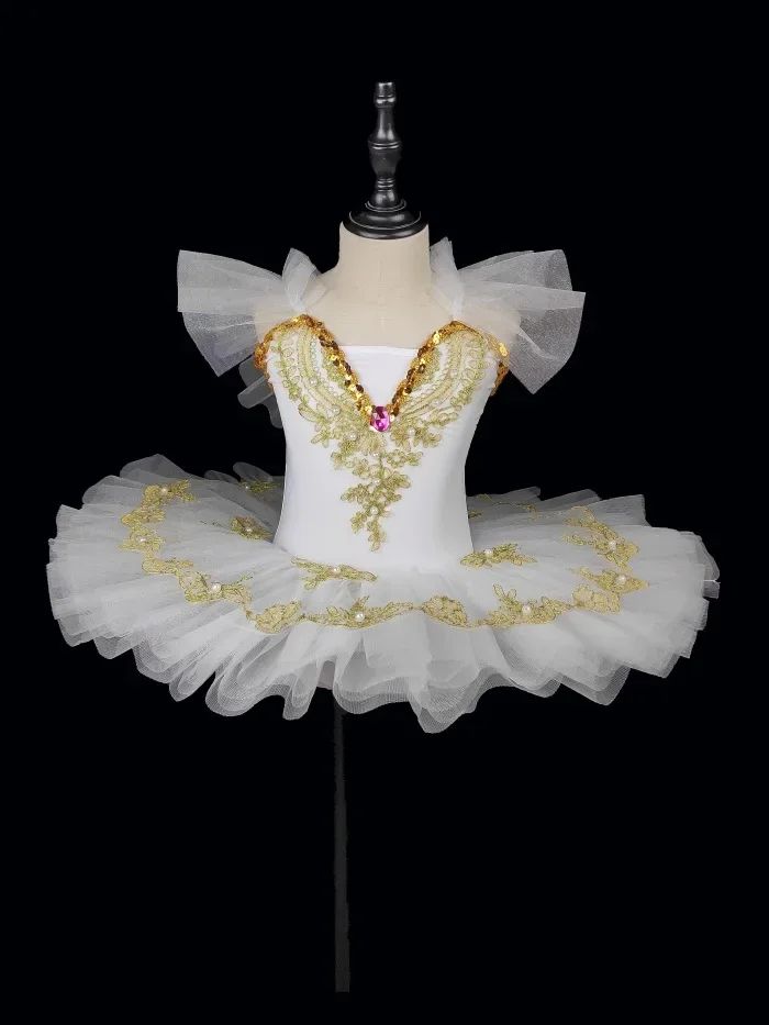 Summer Girl Dress Ballet Elegant Vestidos Kids Dance Costume Robe Fille Stage Children Outfit Baby Clothing Tutu Girls Dresses