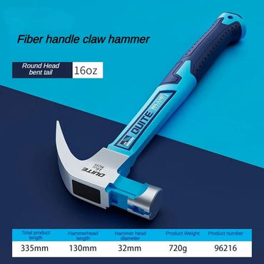 High-carbon Steel Hammer Woodwork Tools Professional Carpenter Claw Hammers Multifunctional Hardware Hand Tools Accessories