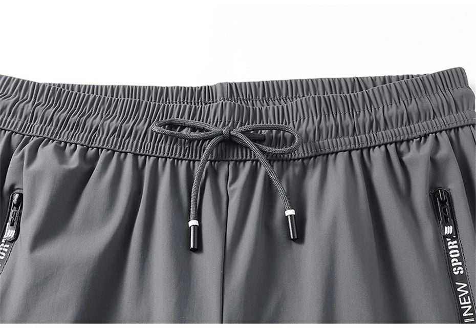 Summer Cool Pants Men 8XL Plus Szie Sweatpants Fashion Casual Stretch Pants Male Big Size 7XL 8XL Summer Trousers Black Grey