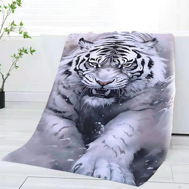 3D White Tiger Towel Home Bath Towels For The Body Towels Quick Drying Microfiber Beach Towel Man Women Sports Towel