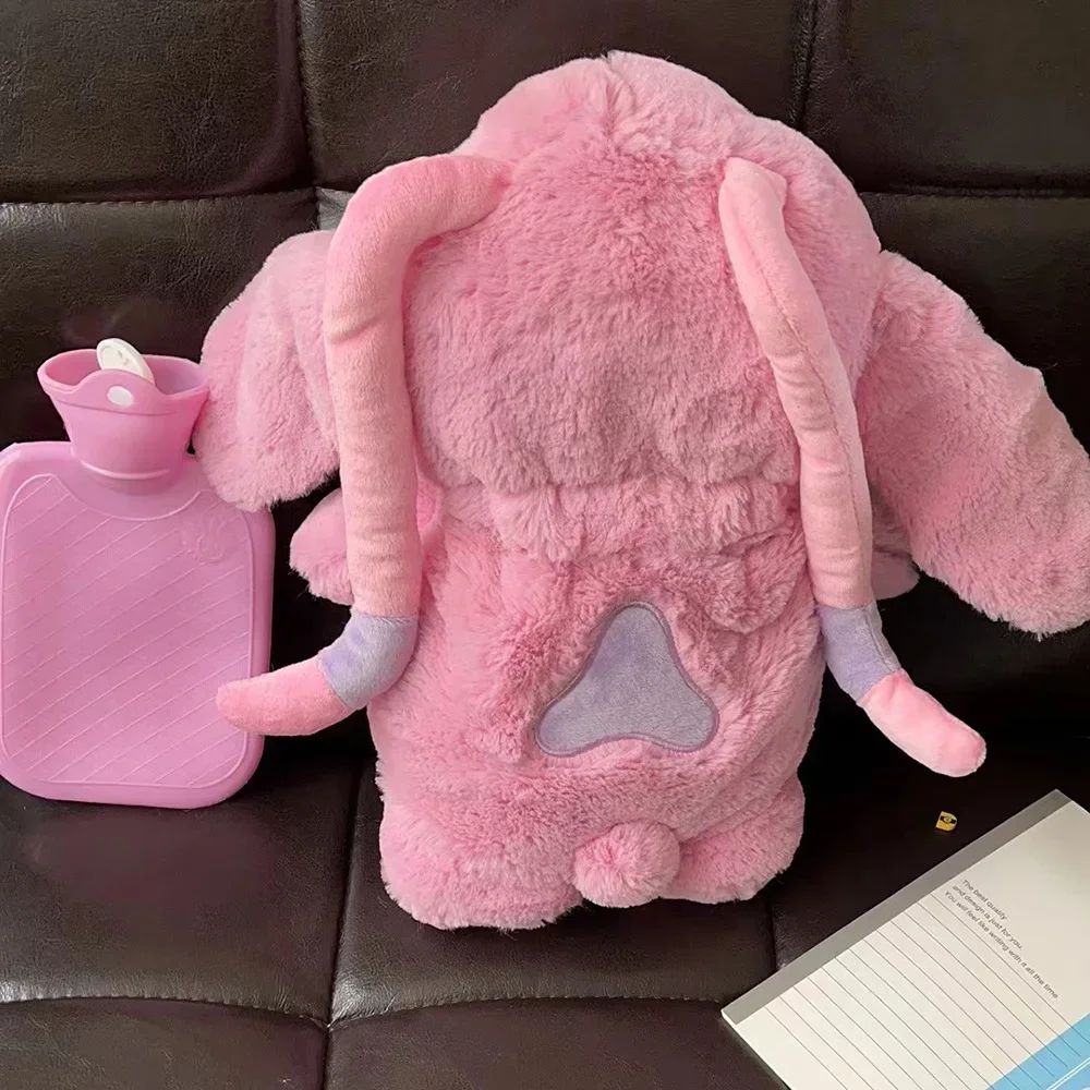 in stock Disney Stitch Angel Lotso Pooh Bear Dumbo Plush Hand Warm Bottle Hot Water Bottles Portable Warm Hand Bag Girl Gift