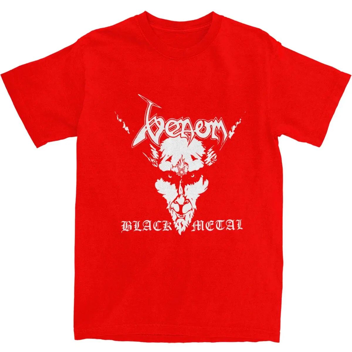 for Men Women Funny 100% Cotton Unique Cloth Accessories Venom Black Metal Apparel Shirt Men Women Pure Cotton Casual T-shirt