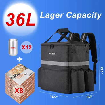 Large Capacity Thermal Bag Waterproof Insulated Picnic Lunch Container Outdoor Travel Camping Delivery Backpack Food Storage Bag