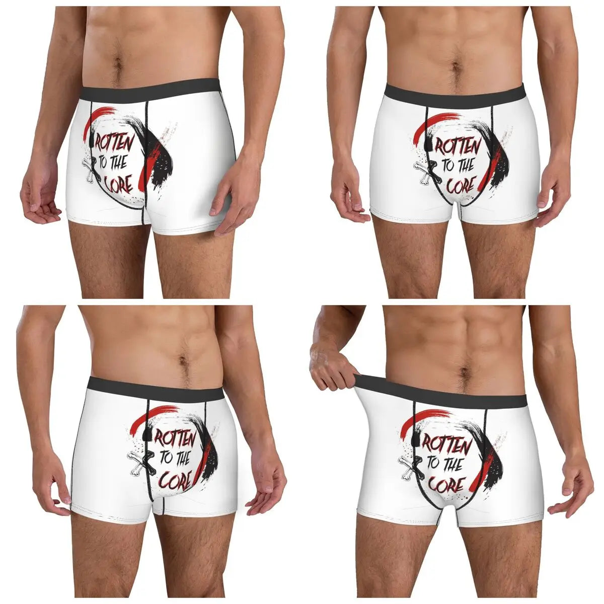 Boxer Underpants Shorts Descendants Vk Grunge Aesthetic - Carlos De Vil Panties Men's Breathable Underwear for Homme Man Gift