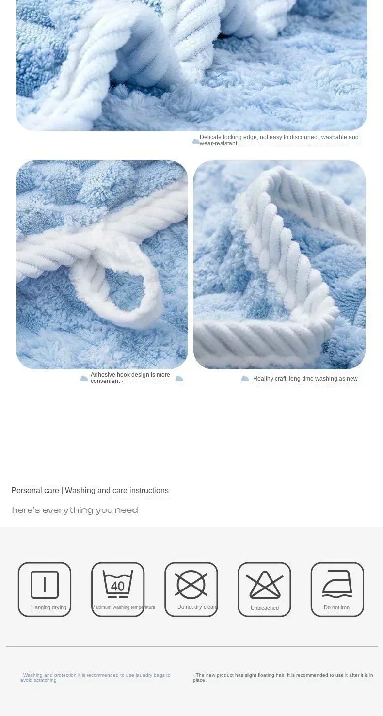 Super Soft and absorbs water and dries quickly, It is softer than pure cotton and the towel?bath towel and hair dryer