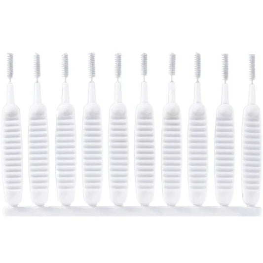 10/20/30PCS Easy-Clean Shower Nozzle Brushes Bathroom Micro Nylon Brush Nozzle Anti-blocking Cleaning Tools Bathroom Accessories