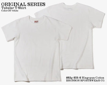 Bronson Heavyweight Seamless Tubular T-Shirt Summer Men's Plain Basic Tee Shirts