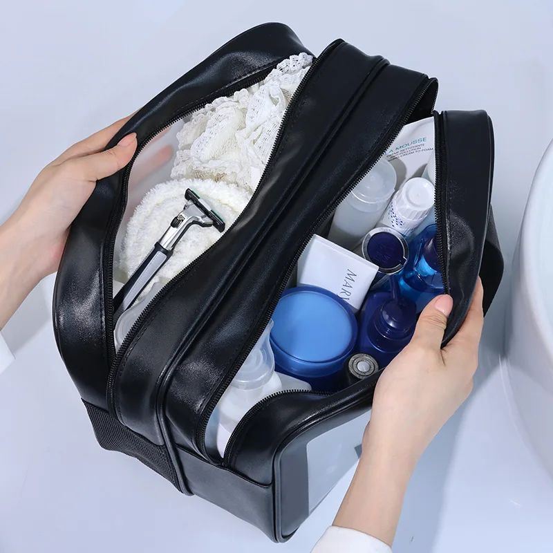 Waterproof Makeup Bag for Women, Wet and Dry Separation, Portable Swimsuit Storage Bag, Large Capacity Men's Beach Toiletry Bag
