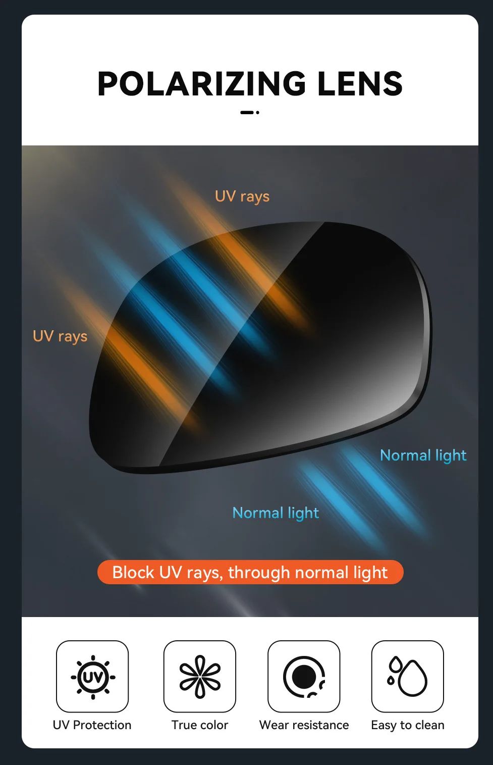 KAENON Fashion Square Versatile Polarized Sunglasses Men Women Sports Fishing Driving Sun Glasses UV400 Eyewear