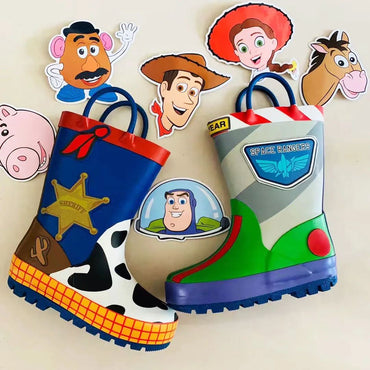 New cartoon kids toy Story Rain Boots Student Rain Boots Children's Fashion Non-Slip shoes