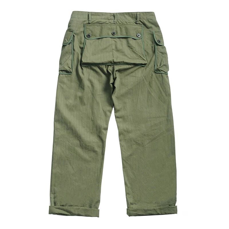 Red Tornado P-44 Monkey Pants Men's Military Style HBT Cargo Trousers Army Green