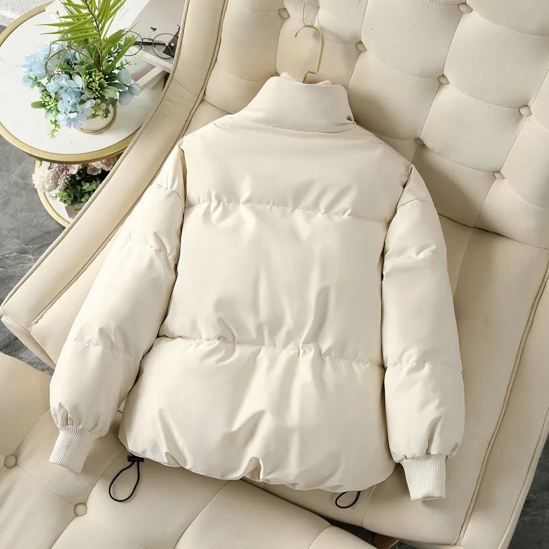 Parkas Women Coat Jacket Autumn Winter Keep Warm Puffer Jacket Stand Collar Harajuku Outwear Loose Padded Vest Korean Fall 2024