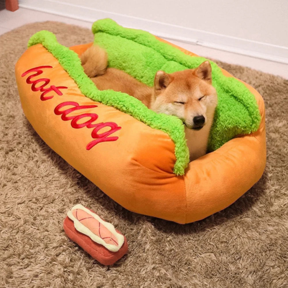 Cama para Animais de Estimação Casinha Cachorro Quente Sofá-Cama Canil Tapete Fibra Macia Cão Filhote Quente Removível Lavável Waterlon para Gatos