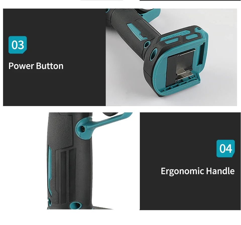 Tesoura Elétrica a Bateria Makita 18V para Poda de Galhos e Folhas em Árvores Frutíferas de Jardim, Podador de Galhos Recarregável