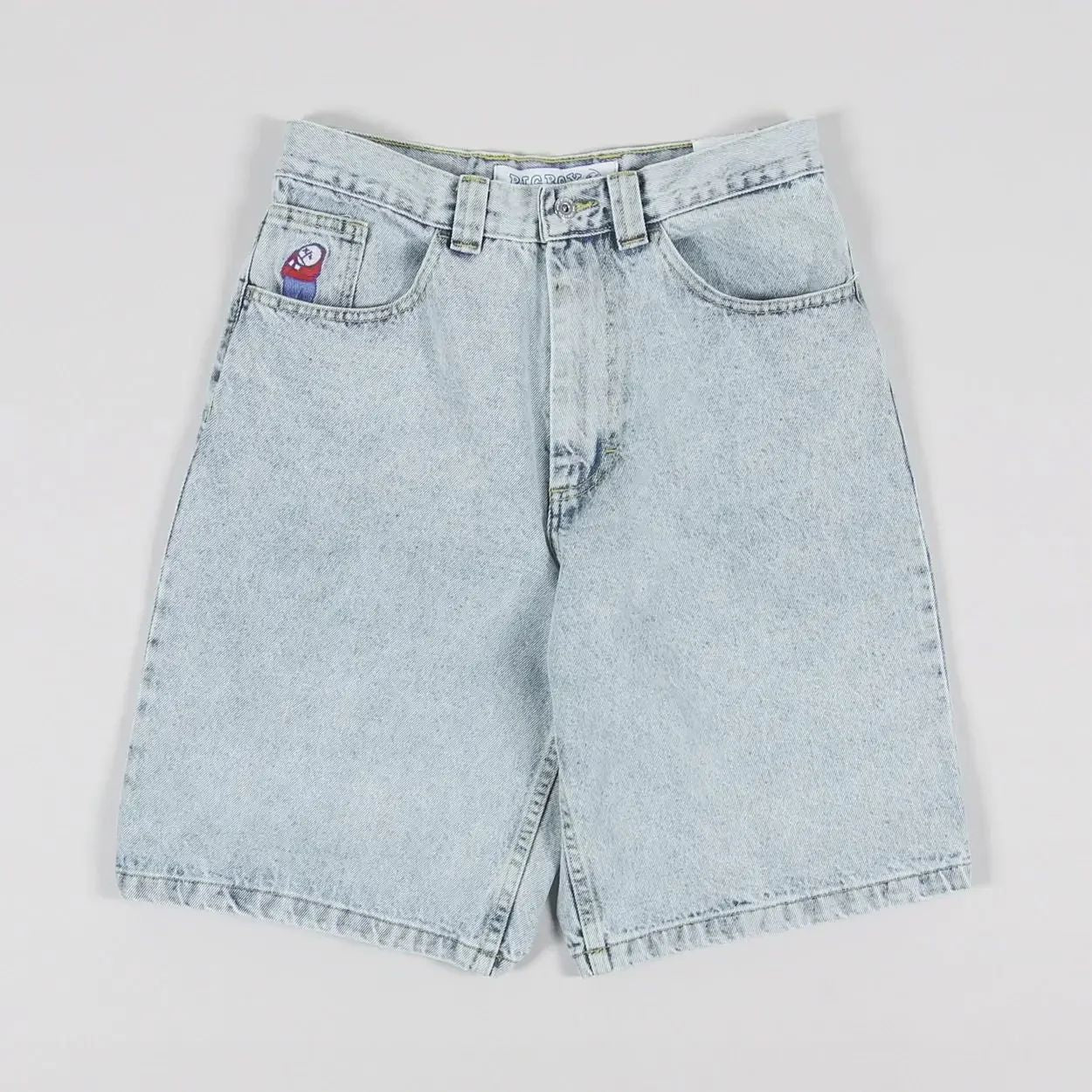 Retro Hip hop Embroidery Graphic Pants Cartoon Streetwear Denim Shorts Y2k Baggy Jorts Harajuku Gym Basketball Shorts Men