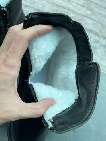 Women Ankle Boots Plush Short Tube Flat Soled Snow Boots 2024 Autumn/winter New Simple Retro Zipper Warm Casual Cotton Boots