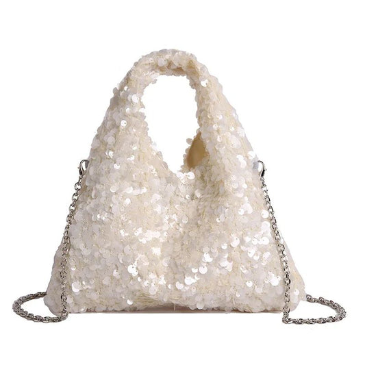 Exquisite Shining Sequins Square Women's Shoulder Bag Popularity Stylish Design Handbags High Quality Solid Sweet Crossbody Bags