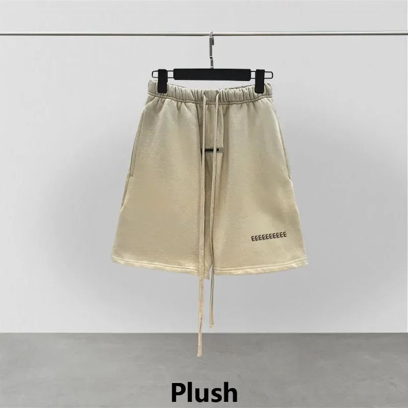 Luxury Men's Casual Shorts Reflective Letter Logo Designer Brand Cotton Shorts