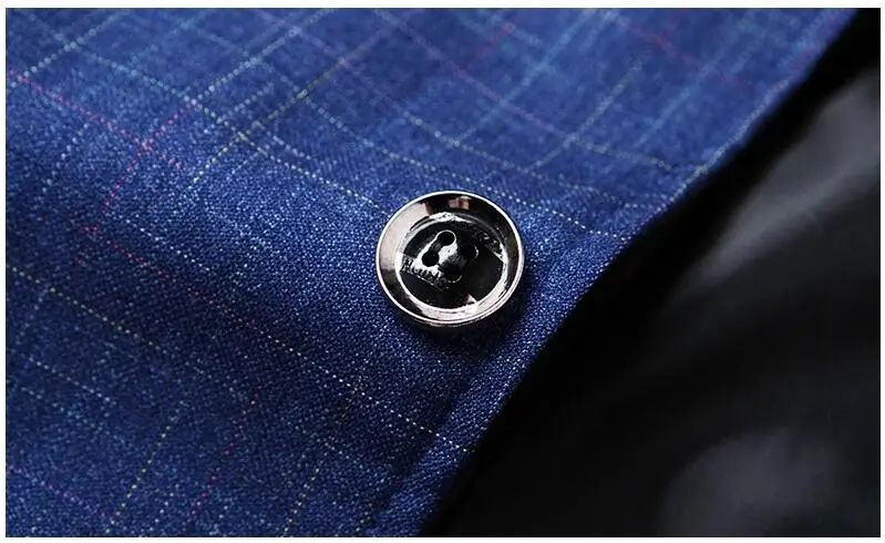 Men Plaid Blazers Jackets Formal Wear Suits Coats New Spring Autumn Male Business Casual Slim Fit Blazers Coats Men's Clothing 4