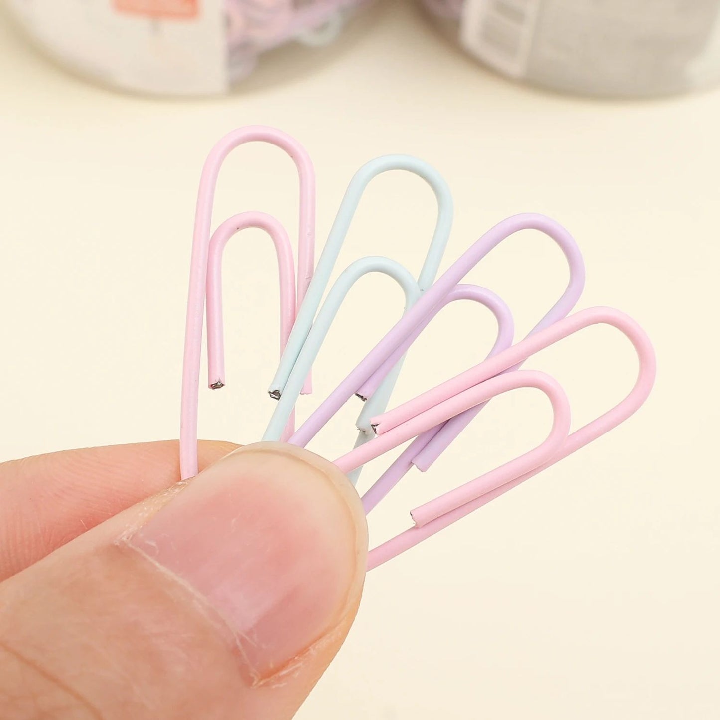 Portable Mini Color Paper Clips Metal Paperclips Binder For Paper Text Photo Cards Marking Clips Home Office Stationery
