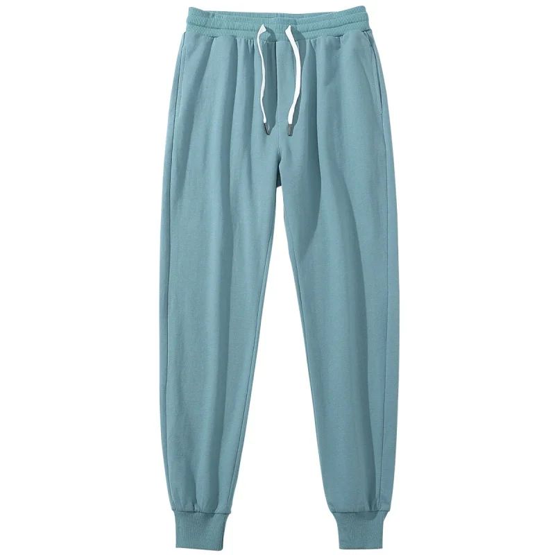 Men 100% Cotton Pants Elastic Gym Sweatpants Casual Jogging Trousers Sport Joggers Fitness Running Pants Man Clothing Streetwear